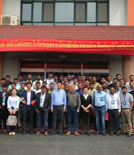 中印紡織交流（一） 牛了！30余家印度紡企中國(guó)考察，海佳把展會(huì)開(kāi)到工廠(chǎng)里！